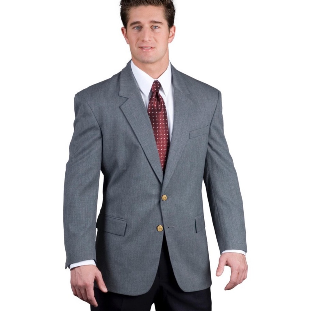 Ultralux Mens Heather Gray Blazer and Slacks Set